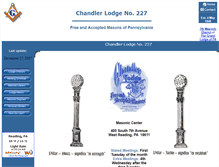 Tablet Screenshot of chandlerlodge227.org
